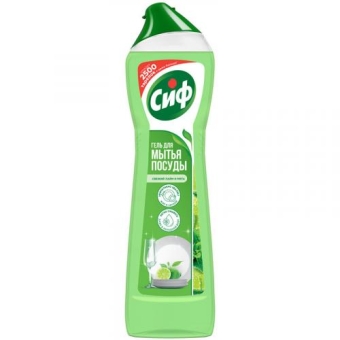 Гель для мытья посуды Сиф с ароматом свежего лайма и мяты, UNILEVER HPC, 500 мл