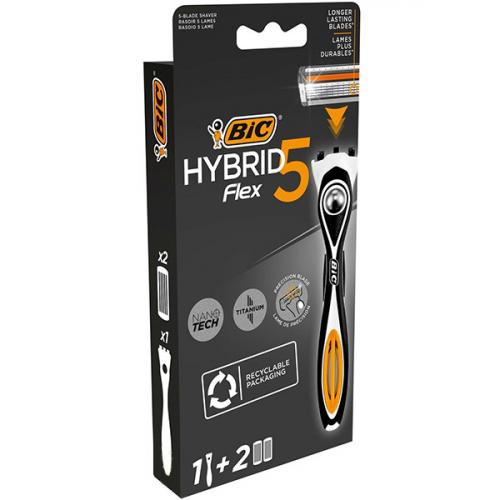Станок бритвенный Bic Hybrid 5 Flex + 2 кассеты, BIC, .