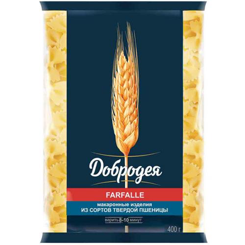 Макаронные изделия Добродея Farfalle Атласный бантик, Добродея, 400 г