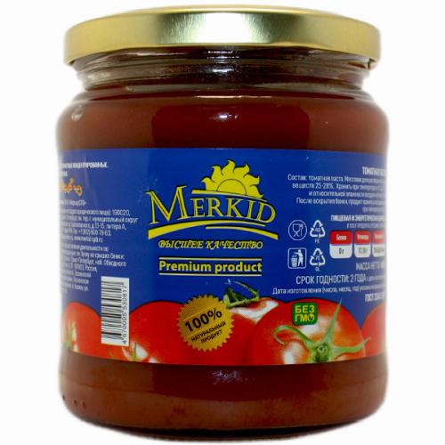 Паста томатная Merkid, Merkid, 480 г