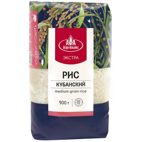 Рис Агро-Альянс Экстра Кубанский круглозерный, Агро-Альянс, 900 г