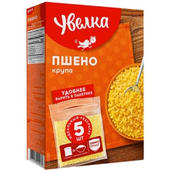 Крупа Увелка Пшено шлифованное, Увелка, 400 г