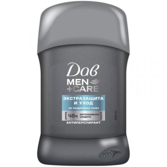 Антиперспирант-карандаш Дав Men+Care Экстразащита и уход, Unilever HPC, 50 мл