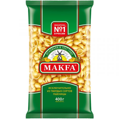 Макаронные изделия Makfa ракушки, Макфа, 400 г