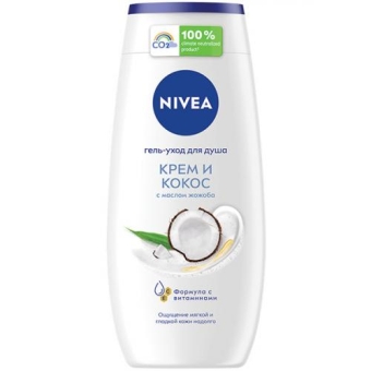 Гель-уход для душа Nivea Крем и кокос, Beiersdorf, 250 мл