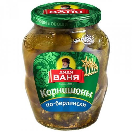 Корнишоны Дядя Ваня по-берлински, Дядя Ваня Трейдинг, 350 г