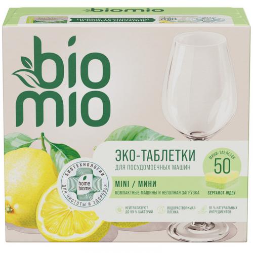 Таблетки BioMio Bio-Tabs Mini экологичные для посудомоечной машины с эфирными маслами бергамота и юдзу, SPLAT,
