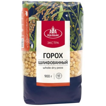 Горох Агро-Альянс Экстра шлифованный, Агро-Альянс, 900 г