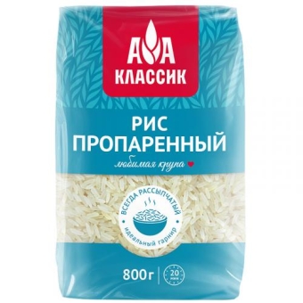Крупа Агро-Альянс Классик Рис пропаренный, Агро-Альянс, 800 г