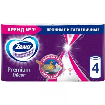 Полотенца бумажные Zewa Premium Decor, Эссити