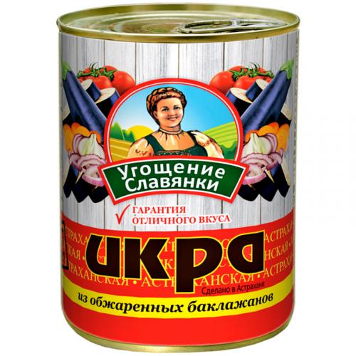 Икра Угощение Славянки из обжаренных баклажанов, ПИКАНТА, 360 г