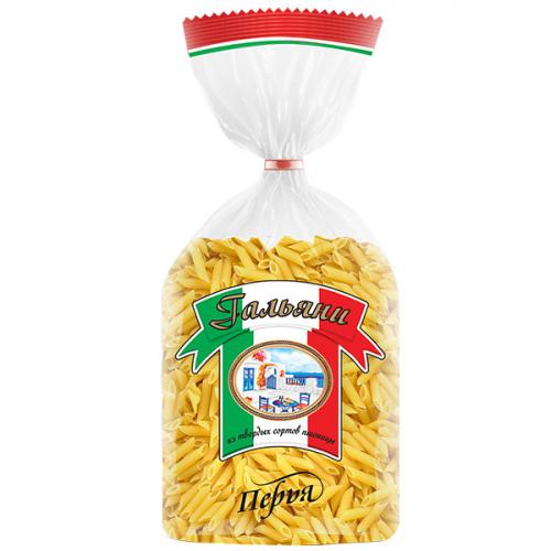 Макаронные изделия Гальяни Перья рифленые, Мелком, 450 г