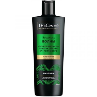 Шампунь Тресемме Локоны и волны для вьющихся и пушистых волос, Unilever HPC, 360 мл