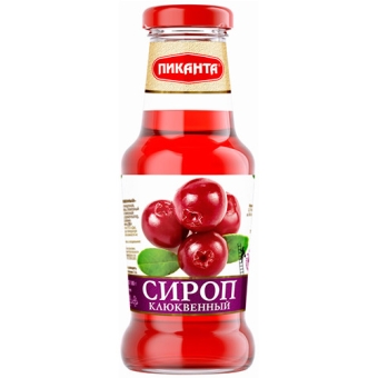 Сироп Пиканта клюквенный, Пиканта, 300 г