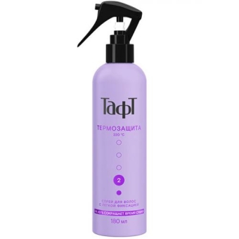 Спрей термозащитный Тафт для укладки волос, Лаб Индастриз, 180 мл
