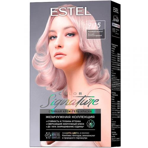 Крем-гель краска стойкая Estel Color Signature для волос, 9/15 розовый жемчуг, Эстель, 150 мл