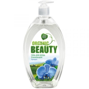 Гель для душа Organic Beauty Освежающий с ароматом орхидеи, БИГ, 1000 мл
