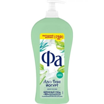 Крем-гель для душа Фа Алоэ вера Йогурт, Лаб Индастриз, 750 мл