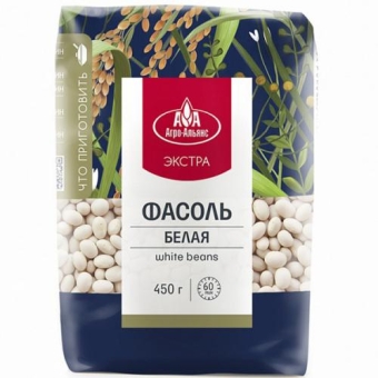 Фасоль Агро-Альянс Экстра белая, Агро-Альянс, 450 г