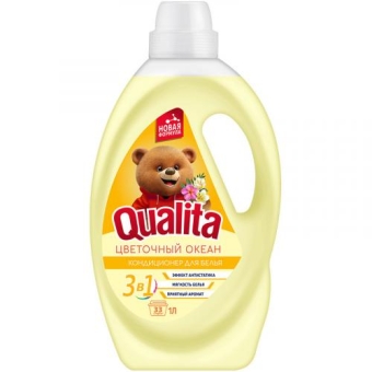 Кондиционер для белья Qualita Цветочный океан, Коттон Клаб, 1000 мл