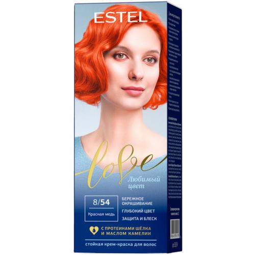 Крем-краска стойкая Estel Love для волос, 8/54 красная медь, Эстель, 50 мл
