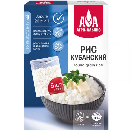 Крупа Агро-Альянс Рис кубанский, Агро-Альянс, 400 г