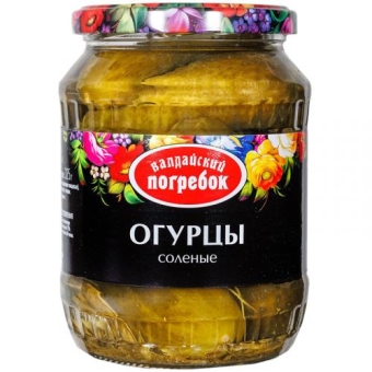 Огурцы Валдайский погребок соленые, Валдай, 720 мл