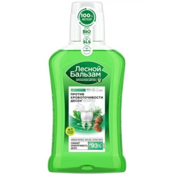 Ополаскиватель для полости рта Лесной бальзам на отваре трав с корой дуба против кровоточивости десен, Концерн Калина, 250 мл