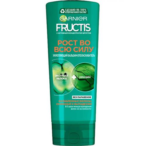 Бальзам-ополаскиватель Garnier Fructis Рост во всю силу для склонных к выпадению волос, Лореаль, 387 мл