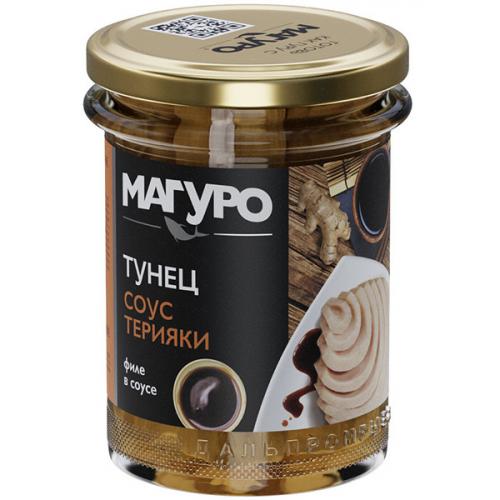 Тунец Магуро полосатый филе в соусе Терияки, ДАЛЬПРОМРЫБА, 200 г