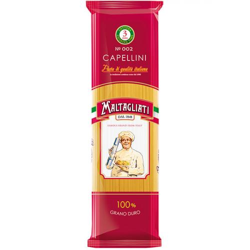 Макаронные изделия Maltagliati 002 Capellini Спагетти тонкие, Инфолинк, 450 г