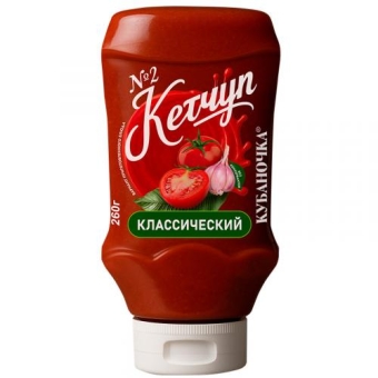 Кетчуп Кубаночка N2 классический, Кубаночка, 260 г
