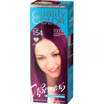 Гель-краска стойкая Цветель для волос, 154 божоле, ЭСТЕЛЬ, 115 мл