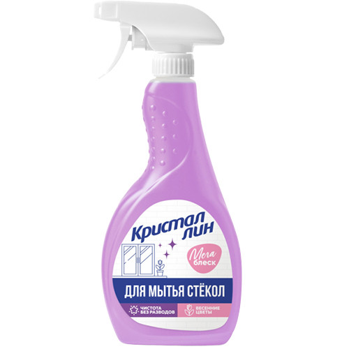 Средство для мытья стекол Кристаллин Весенние цветы, Адрия, 500 мл