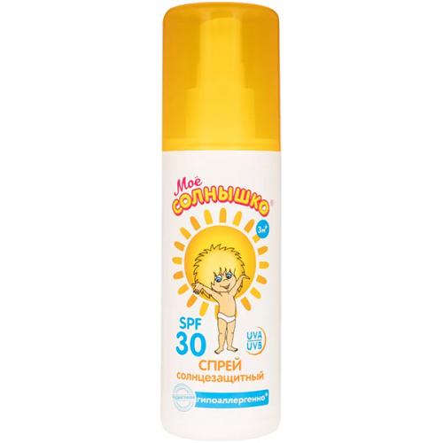 Спрей детский солнцезащитный Мое Солнышко SPF 30, Аванта-Сувенир, 100 мл