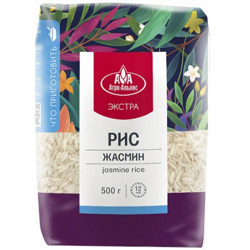Рис Агро-Альянс Экстра Жасмин длиннозерный, АГРО-Альянс, 500 г