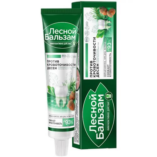 Паста зубная Лесной бальзам на отваре трав с корой дуба против кровоточивости десен, Концерн Калина, 50 мл