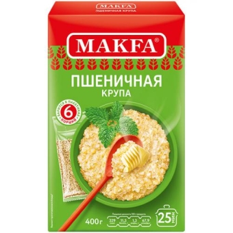 Крупа Makfa пшеничная, Макфа, 400 г