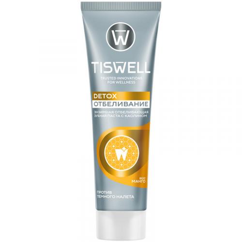 Паста зубная Tiswell энзимная отбеливающая с каолином со вкусом манго, Unilever HPC, 110 г