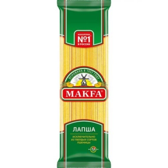 Макаронные изделия Makfa лапша длинная, Макфа, 450 г