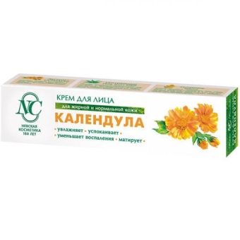 Крем для лица Невская косметика Календула для жирной и нормальной кожи, Невская Косметика, 40 мл