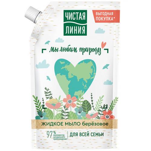 Мыло жидкое Чистая линия березовое для всей семьи, Концерн Калина, 500 мл