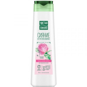 Бальзам-ополаскиватель Чистая линия Сияние и густота для окрашенных волос, Концерн Калина, 380 мл