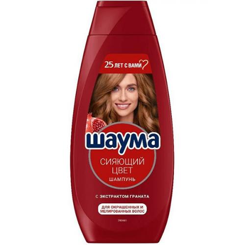 Шампунь Шаума Сияющий цвет для окрашенных и мелированных волос, Лаб Индастриз, 360 мл