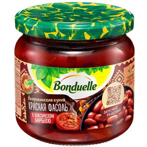 Фасоль красная Bonduelle в классическом барбекю, Бондуэль, 350 мл
