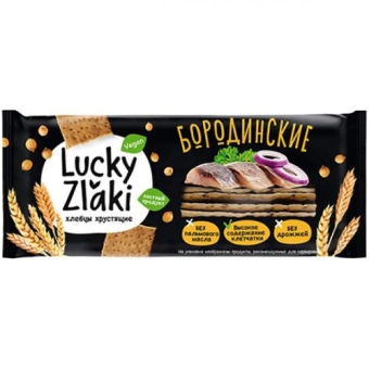 Хлебцы хрустящие Lucky Zlaki Бородинские, Черемушки, 105 г