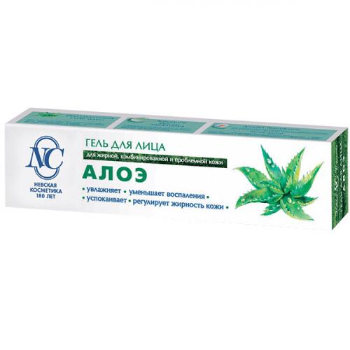 Гель Невская косметика Алоэ для жирной, комбинированной и проблемной кожи, Невская Косметика, 40 мл