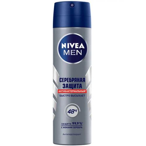 Антиперспирант-спрей Nivea Men Серебряная защита, Beiersdorf, 150 мл