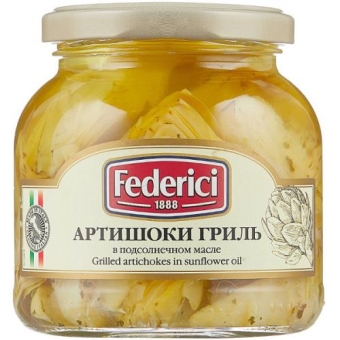 Артишоки гриль Federici, Olive Line International S.L., 280 г