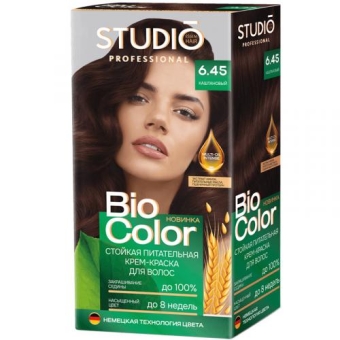 Крем-краска стойкая Studio Professional Biocolor для волос, 6.45 Каштановый, БИГ, 115 мл